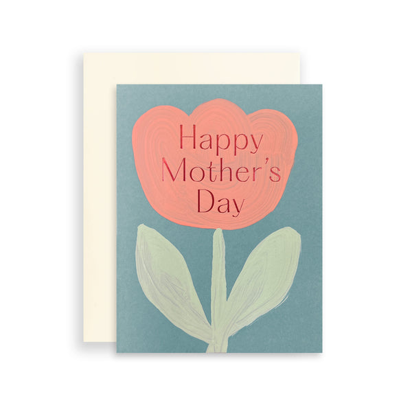 Moglea Daisy Mom greeting card featuring a floral illustration with vibrant daisy and greenery design.