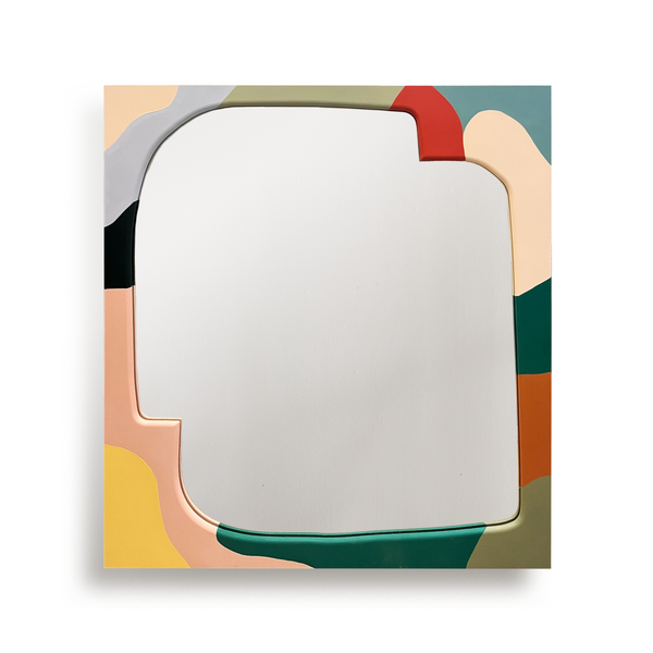 Moglea Laurel Flow Mirror with a decorative, flowing frame design, showcasing a stylish wall mirror for modern interiors.