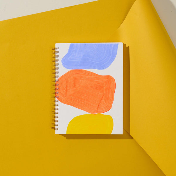 Moglea Pulpboard Journal Surprise notebook with artistic cover design and lined pages for writing and sketching.