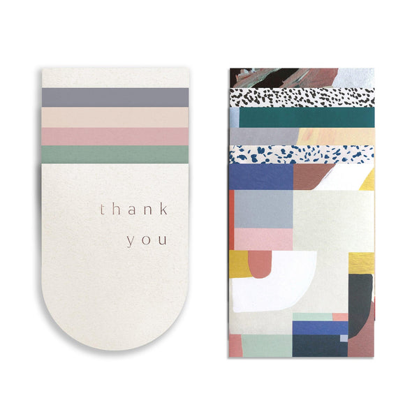 Moglea Castle Thank You Stationery Set with elegant thank you cards and matching envelopes, featuring whimsical castle illustrations.