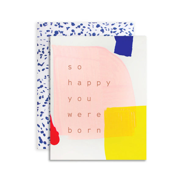 Moglea Sunny Birthday card featuring bright, cheerful design with colorful sun and playful typography for birthday celebrations.