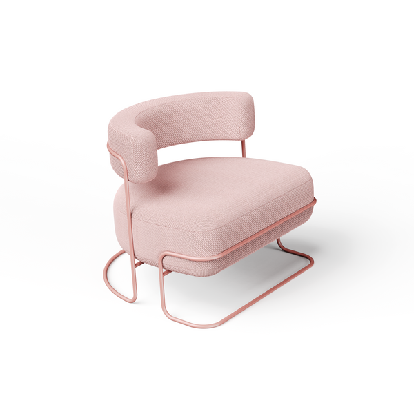 Pink Moglea Francis Chair with sleek design, featuring a modern, comfortable chair style perfect for contemporary interiors.