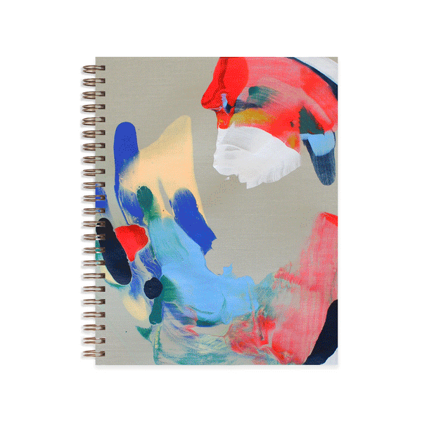 Medium A5 Moglea notebook with a colorful surprise design on the cover, perfect for writing and note-taking.